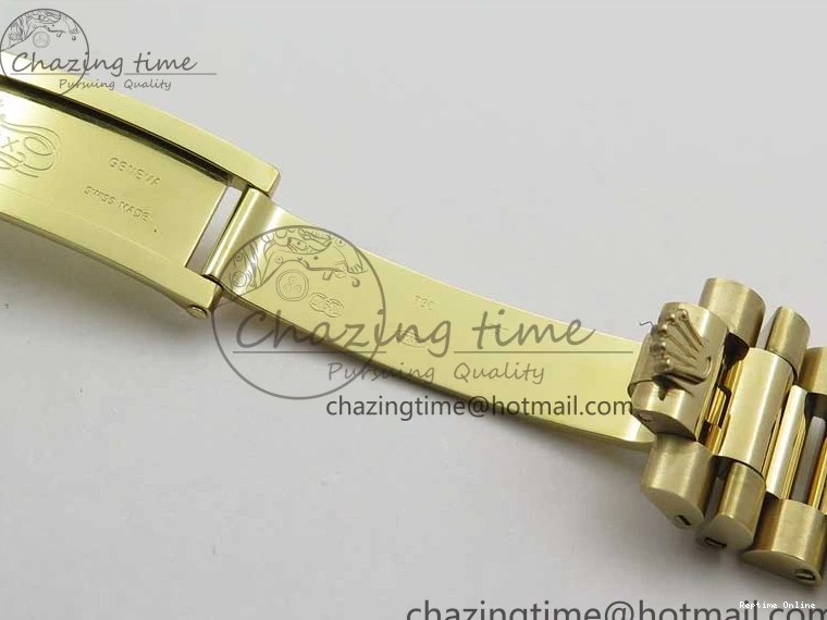 1218 Day-Date 40mm 228239 BP New Dial Version 904 YG Silver Stick Markers Dial on YG President Bracelet A Sophisticated 2807